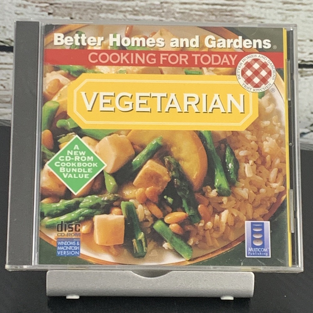 Vegetarian (Better Homes and Gardens:‎ Cooking for Today Volume 4) [PC 1995] NEW